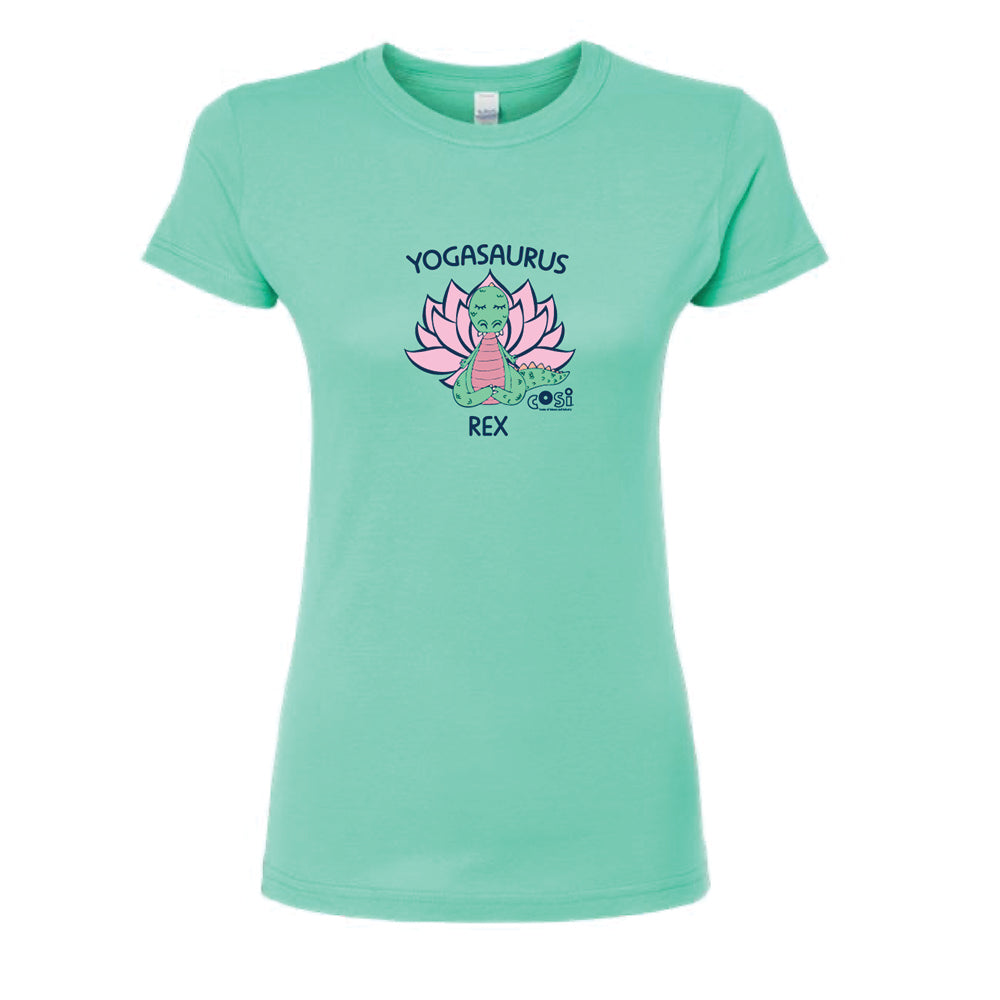 LADIES TEE YOGASAURUS